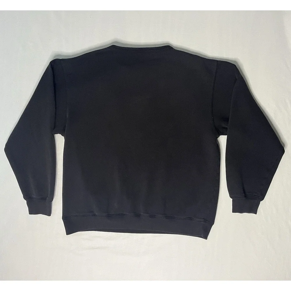 Polo Ralph Lauren Graphic Sweatshirt Men's SZ Large Black Crewneck American Flag